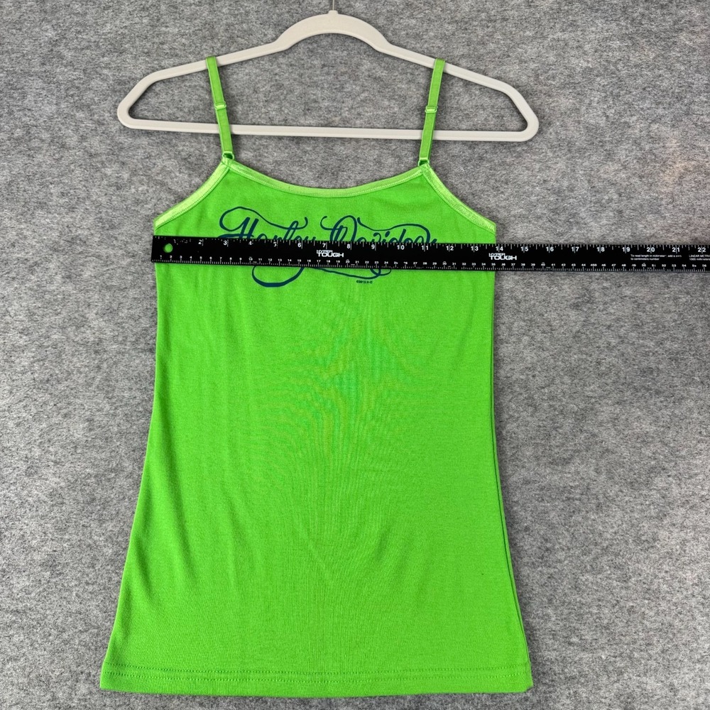 Harley Davidson Cami Tank Top Green 2013 Boswell's Cookeville TN Womens Small S - Picture 3 of 8